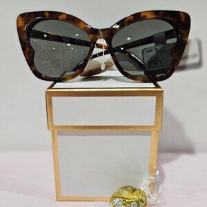 New BUTTERFLY TORTOISE SHELL DARK LENS WOMANS SUNGLASSES